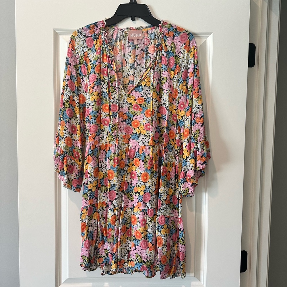 Show me your mumu, floral mini dress
